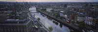 High angle view of a city, Dublin, Leinster Province, Republic of Ireland Fine Art Print