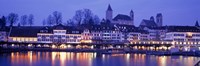 Evening, Lake Zurich, Rapperswil, Switzerland Fine Art Print