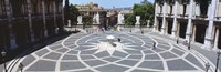 High angle view of a town square, Piazza del Campidoglio, Rome, Lazio, Italy by Panoramic Images - 36" x 12"