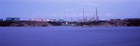 Oil refinery at the coast, Lysekil, Bohuslan, Sweden Fine Art Print
