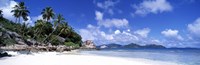 Beach on La Digue Island Seychelles Fine Art Print