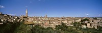 Buildings in a city, Torre Del Mangia, Siena, Tuscany, Italy Fine Art Print