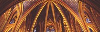 Interior, Sainte Chapelle, Paris, France Fine Art Print