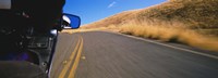 Motorcycle on a road, California, USA Fine Art Print