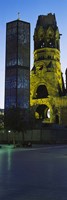 Tower of a church, Kaiser Wilhelm Memorial Church, Berlin, Germany Fine Art Print