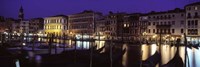 Grand Canal at Night, Venice Italy Fine Art Print