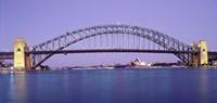 Bridge across a sea, Sydney Harbor Bridge, Sydney, New South Wales, Australia Fine Art Print