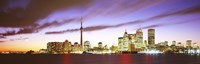 Toronto skyline at dusk, Ontario Canada Fine Art Print