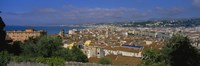 Aerial View Of A City, Nice, France Fine Art Print