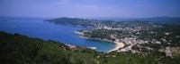 High angle view of a bay, Llafranc, Costa Brava, Spain Fine Art Print
