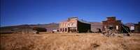 Buildings in a ghost town, Bodie Ghost Town, California, USA Fine Art Print