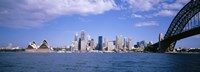 Sydney Harbor Bridge and Skyscrapers, Sydney, Australia Fine Art Print