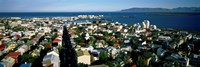 High Angle View Of A City, Reykjavik, Iceland Fine Art Print