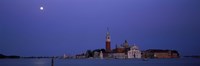Moon over San Giorgio Maggiore Church Venice Italy Fine Art Print