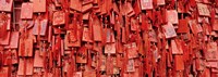 Prayer offerings at a temple, Dai Temple, Tai'an, China Fine Art Print