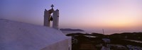 Bell tower on a building, Ios, Cyclades Islands, Greece Fine Art Print