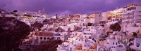 Buildings along the Cliff, Santorini, Greece Fine Art Print