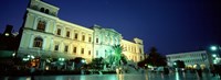 Town square, Syros, Cyclades Islands, Greece Fine Art Print