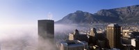 Cape Town and Table Mountain Through the Fog, South Africa Fine Art Print