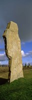 Close up a stone pillar in the Ring Of Brodgar, Orkney Islands, Scotland, United Kingdom Fine Art Print