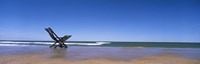 Empty Chair On The Lake Side, Lake Michigan, Grand Haven, Michigan, USA Fine Art Print