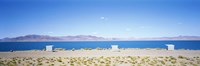Blue sky over a lake, Pyramid Lake, Nevada Fine Art Print