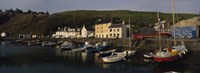 Boats Moored At The Dock, Stonehaven, Scotland, United Kingdom Fine Art Print