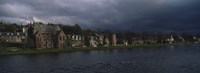 Clouds Over Building On The Waterfront, Inverness, Highlands, Scotland, United Kingdom Fine Art Print