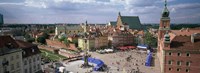 High angle view of a city, Warsaw, Poland by Panoramic Images - 36" x 12"