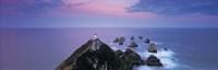 High angle view of a lighthouse, Nugget Point, The Catlins, South Island New Zealand, New Zealand Fine Art Print