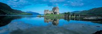 Reflection of a castle in water, Eilean Donan Castle, Loch Duich, Highlands, Scotland Fine Art Print