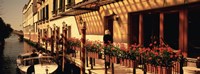 Boat outside of a tourist resort, Venice, Italy Fine Art Print