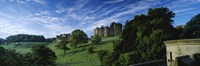 Castle On A Landscape, Alnwick Castle, Northumberland, England, United Kingdom Fine Art Print