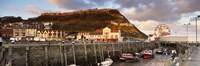 Speed Boats At A Commercial Dock, Scarborough, North Yorkshire, England, United Kingdom Fine Art Print