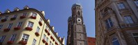 Low Angle View Of A Cathedral, Frauenkirche, Munich, Germany Fine Art Print