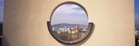 View of a city through an observation point, Stuttgart, Germany Fine Art Print