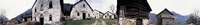 Low angle view of houses in a village, Navone Village, Blenio Valley, Ticino, Switzerland Fine Art Print