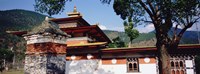Temple In A City, Chimi Lhakhang, Punakha, Bhutan Fine Art Print