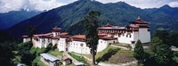 Castle On A Mountain, Trongsar Dzong, Trongsar, Bhutan Fine Art Print