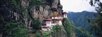 Monastery On A Cliff, Taktshang Monastery, Paro, Bhutan Fine Art Print