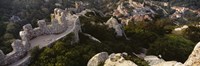 High angle view of ruins of a castle, Castelo Dos Mouros, Sintra, Portugal Fine Art Print