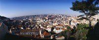 Aerial view of a city, Lisbon, Portugal Fine Art Print