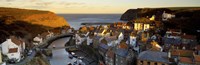 High Angle View Of A Village, Staithes, North Yorkshire, England, United Kingdom Fine Art Print