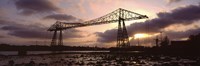 Low Angle View Of A Bridge, Transporter Bridge, Middlesbrough, North Yorkshire, England, United Kingdom Fine Art Print