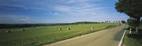 Hay Bales in a Field, Germany Fine Art Print