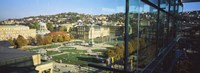 High Angle View Of A City, Schlossplatz, Stuttgart, Baden-Wurttemberg, Germany Fine Art Print