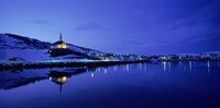 Town at the waterfront, Holmavik, Iceland Fine Art Print