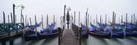 Gondolas on the Water, Grand Canal, Venice, Italy Fine Art Print