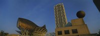 Low angle view of a building, Olympic Port, Golden Whale, Barcelona, Catalonia, Spain Fine Art Print