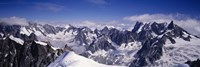 High angle view of a mountain range, Mt Blanc, The Alps, France by Panoramic Images - various sizes